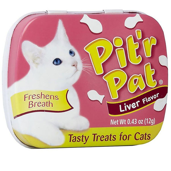 Chomp Pit'r Pat Breath Treats - Liver Flavor - .43 oz - 4 Pieces