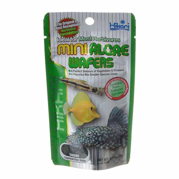 Hikari Mini Algae Wafers - .77 oz - 4 Pieces