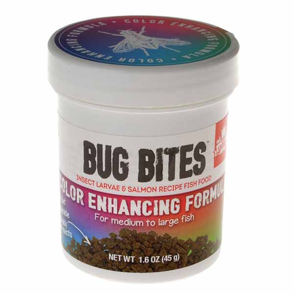 Flu val Bug Bites Color Enhancing Formula for Medium-Large Fish - 1.6 oz - 2 Pieces