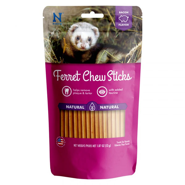 N-Bone Ferret Chew Sticks Bacon Flavor - 1.87 oz - 3 Pieces