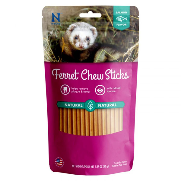 N-Bone Ferret Chew Treats - Salmon Flavor - 1.87 oz - 3 Pieces