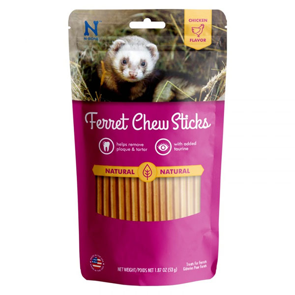 N-Bone Ferret Chew Sticks Chicken Flavor - 1.87 oz - 3 Pieces