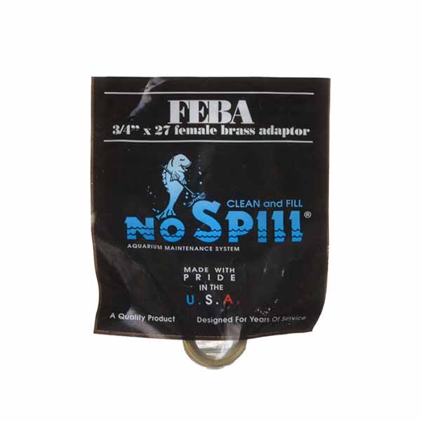 Python No Spill Clean and Fill Female Brass Adapter - 1 Adapter - 3/4 in. x 27 Female Thread