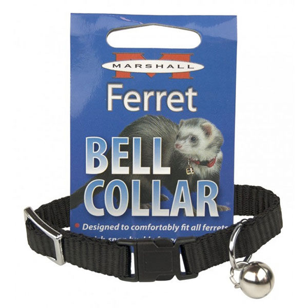 Marshall Ferret Bell Collar - Black - 1 Count - 2 Pieces