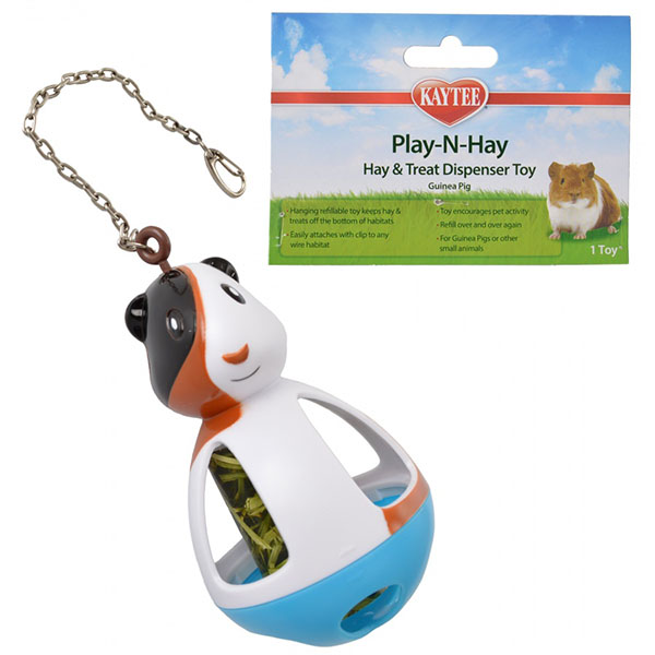 Kaytee Play-N-Hay Hay & Treat Dispenser Guinea Pig Toy - 1 Count - 3 Pieces