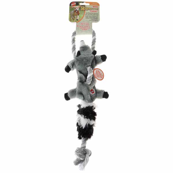 Spot Skinneeez Raccoon Tug Toy - Mini - 1 Count - 2 Pieces