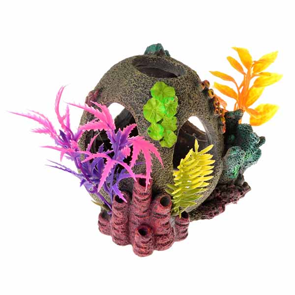 Exotic Environments Sunken Orb Floral Ornament - 1 Count