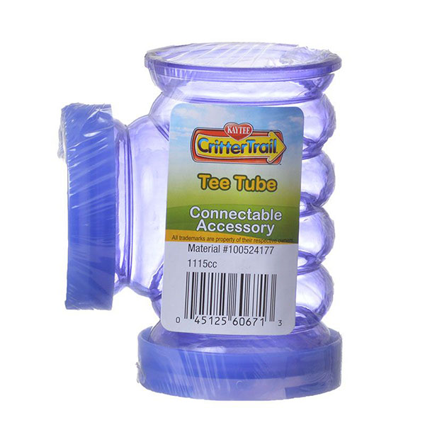 Kaytee Critter trail Funnel Tube - Tee - 1 Pack - 3.5 in. Long x 2 in. Diameter - 5 Pieces
