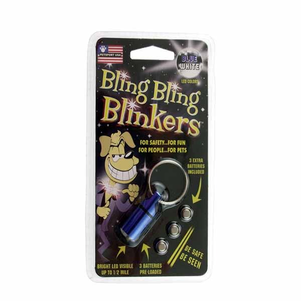 Petsport USA Bling Bling Blinkers - Assorted Colors - 1 Pack - 4 Pieces