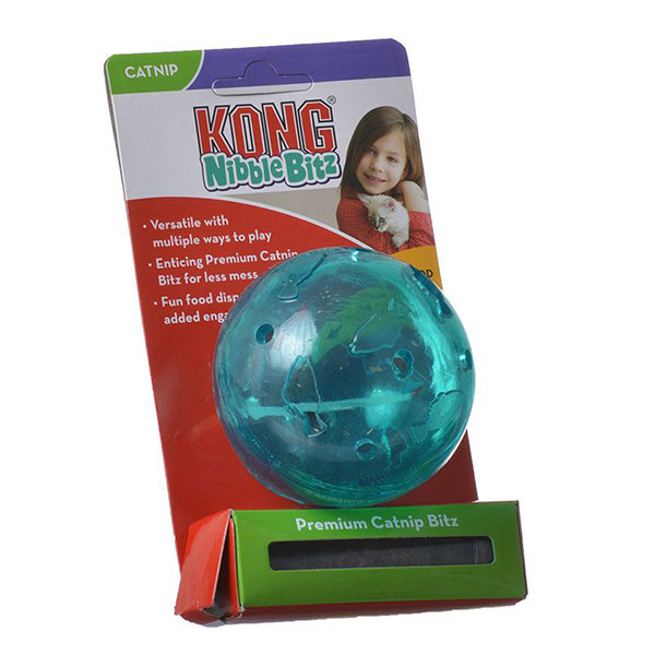Kong Nibble Bitz Ball Cat Toy - 1 Pack - 2 Pieces