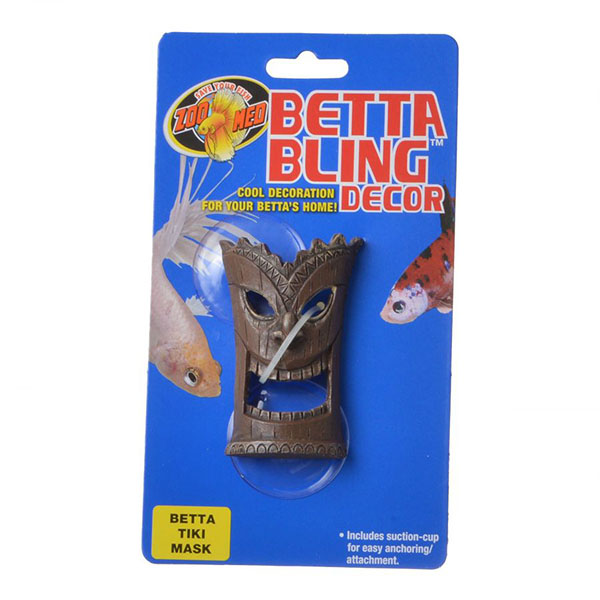 Zoo Med Betta Bling Tiki Mask Decor - 1 Pack - 2 Pieces
