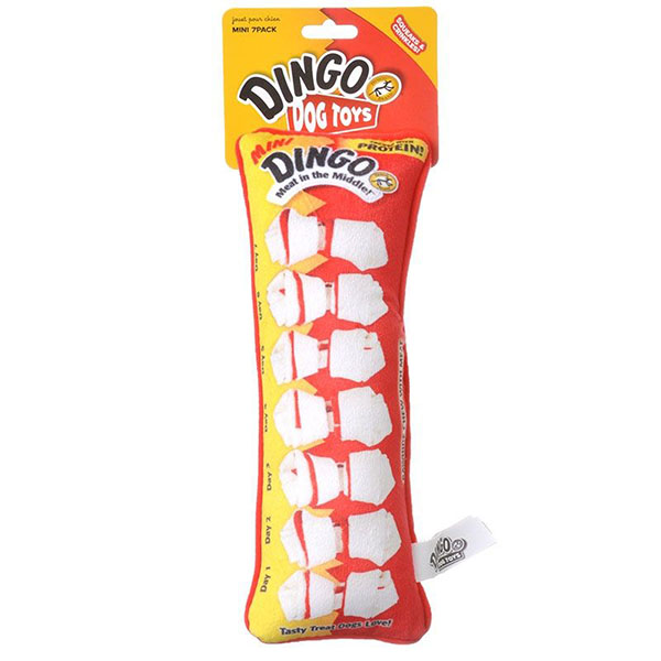 Dingo Plush Mini Treat Pack Dog Toy - 1 Toy - 10 in. Long - 2 Pieces