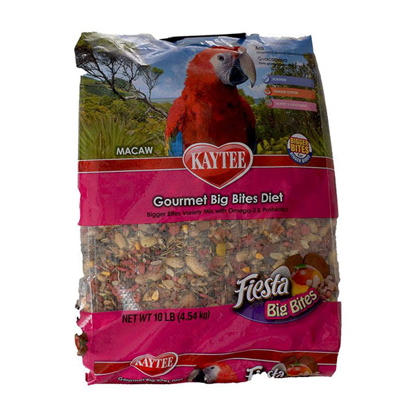 Kaytee Fiesta Macaw Gourmet Big Bites Diet - 10 lb Bag