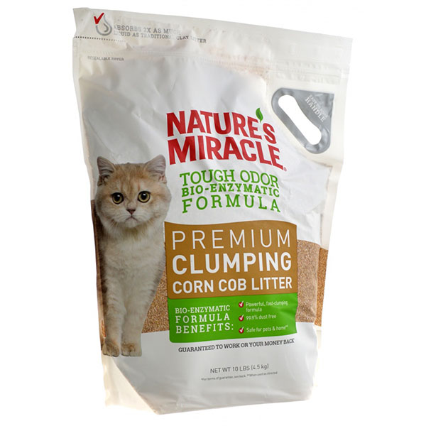 Nature's Miracle Just for Cats Natural Care Odor Control Litter - Fresh Pine Scent - 10 lbs