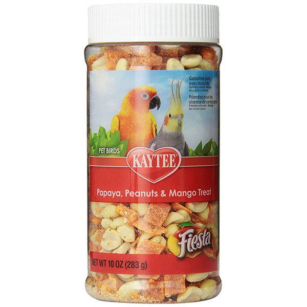 Kaytee Fiesta Papaya, Peanut & Mango Treat - Pet Birds - 10 oz - 2 Pieces