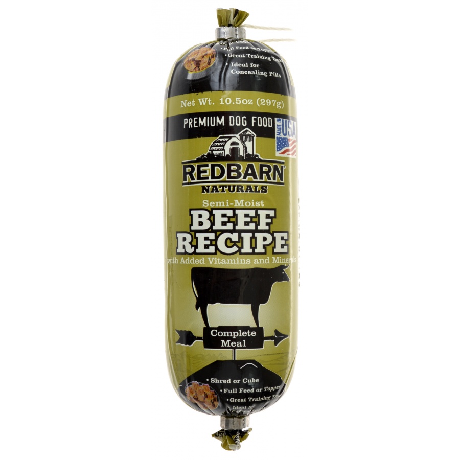 Redbarn Semi-Moist Beef Recipe Premium Dog Food Roll - 10.5 oz