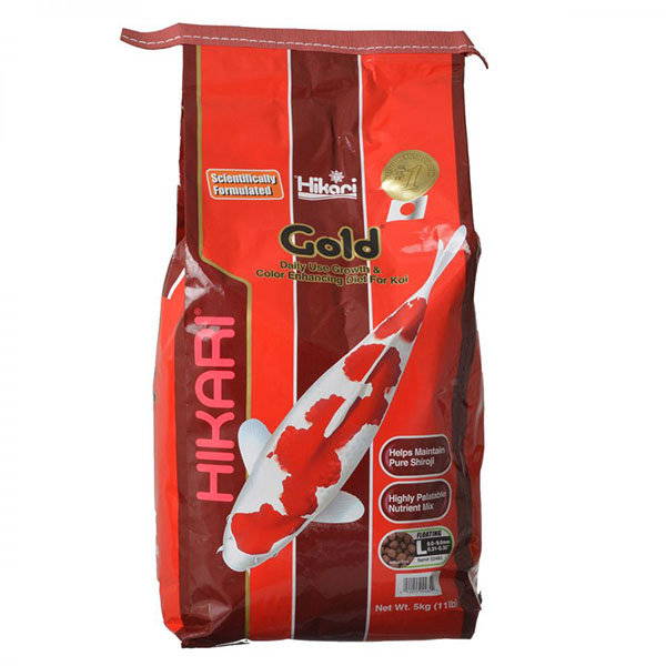 Hikari Gold Color Enhancing Koi Food - Large Pellet - 11 lbs