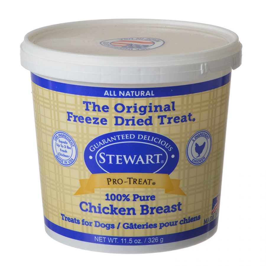 Stewart Pro-Treat Freeze Dried Dog Treats - 100 percent Pure Chicken Breast - 11.5 oz