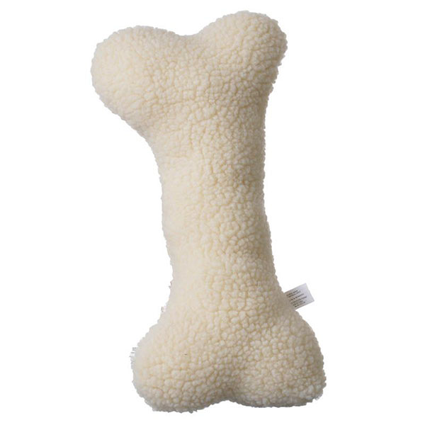 Spot Vermont Style Fleecy Bone Shaped Dog Toy - 12 in. Long - 4 Pieces
