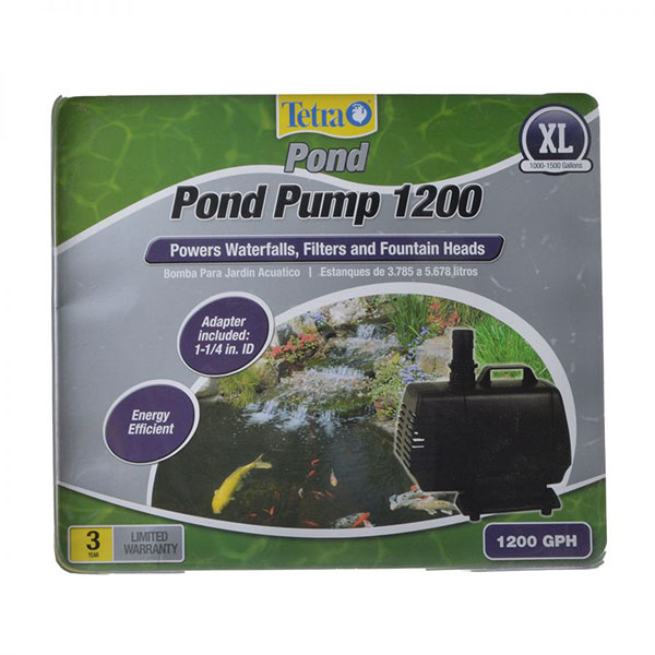 Tetra Pond Pond Pump - 1200 GPH - For Ponds 1,000-1,500 Gallons