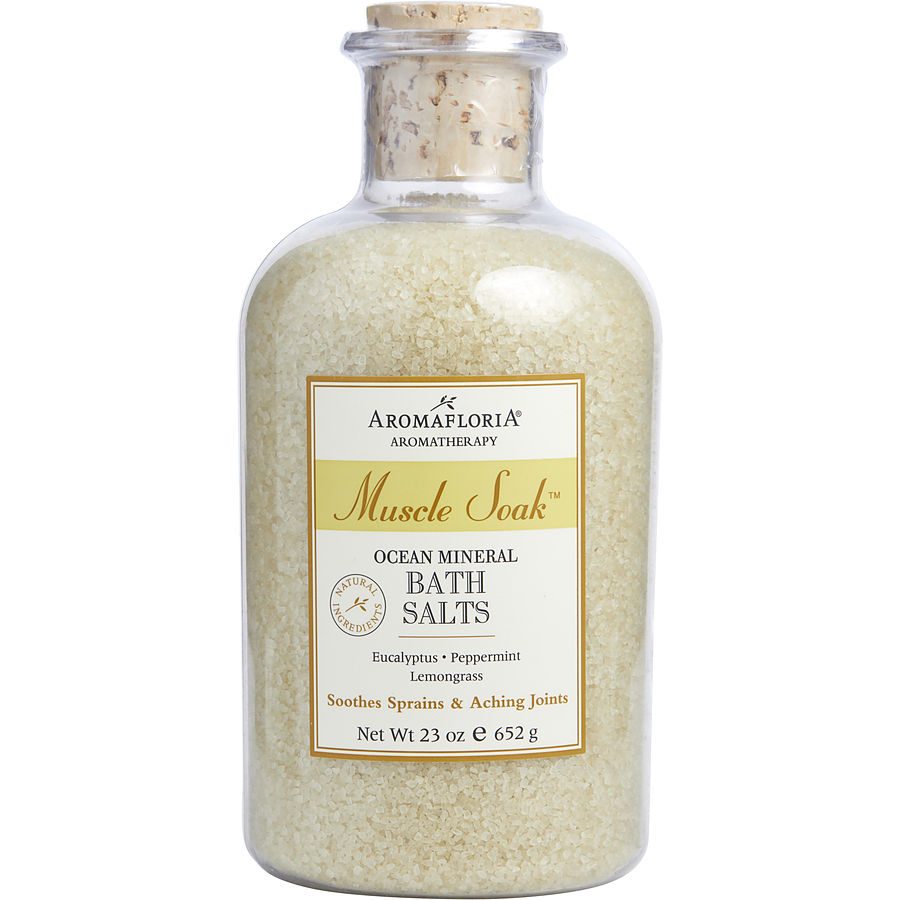 Muscle Soak - Ocean Mineral Bath Salts Eucalyptus Peppermint And Lemongrass 23 oz