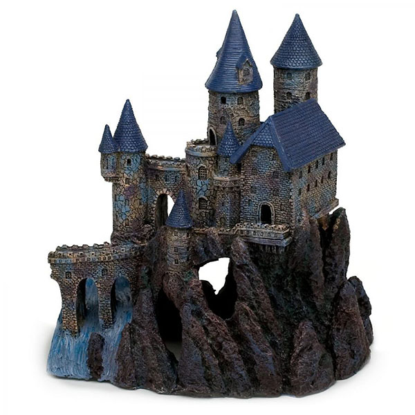 Penn Plax Dark Castle Aquarium Decor - 12 in. L x 8.5 in. W x 14 in. H