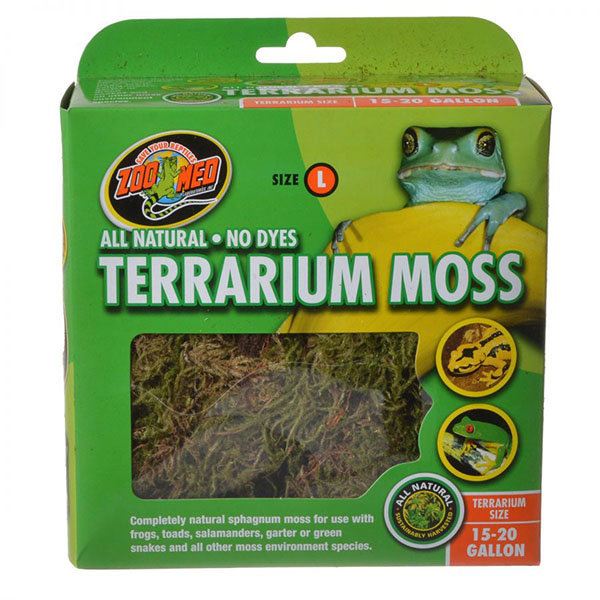 Zoo Med All Natural Terrarium Moss - 15 - 20 Gallons - 2 Pieces
