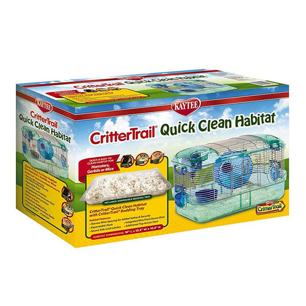 Kaytee CritterTrail Quick Clean Habitat - 16 in. L x 10.5 in. W x 10.5 in. H