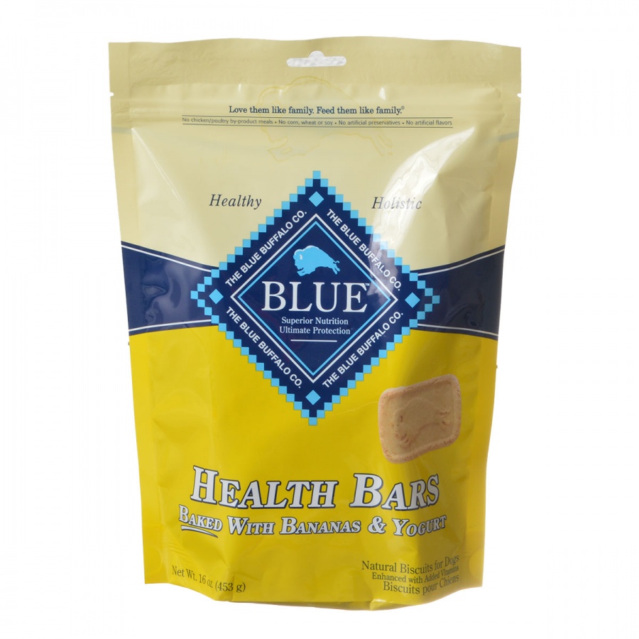 Blue Buffalo Health Bars Dog Biscuits - Baked with Bananas and Yogurt - 16 oz