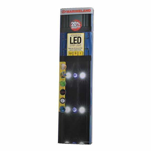 Marin eland Adjustable Double Bright LED Lighting System - 18 in. - 24 in. Wide - 450 Lu men (6 White LED's and 3 Blue LED's