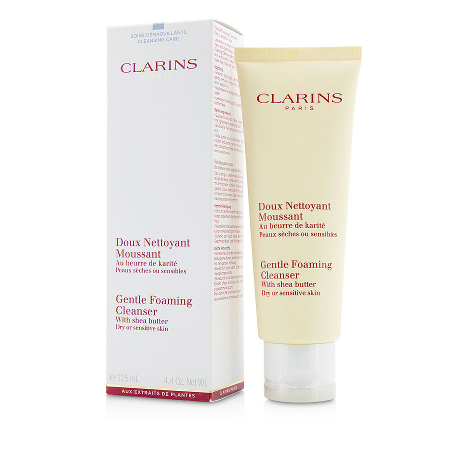 Clarins - Gentle Foaming Cleanser With Shea Butter  Dry Sensitive Skin  125ml/4.4oz