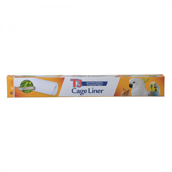 Prevue T3 Antimicrobial Bird Cage Liners - 18 in. W x 25 in. L - 1 Roll