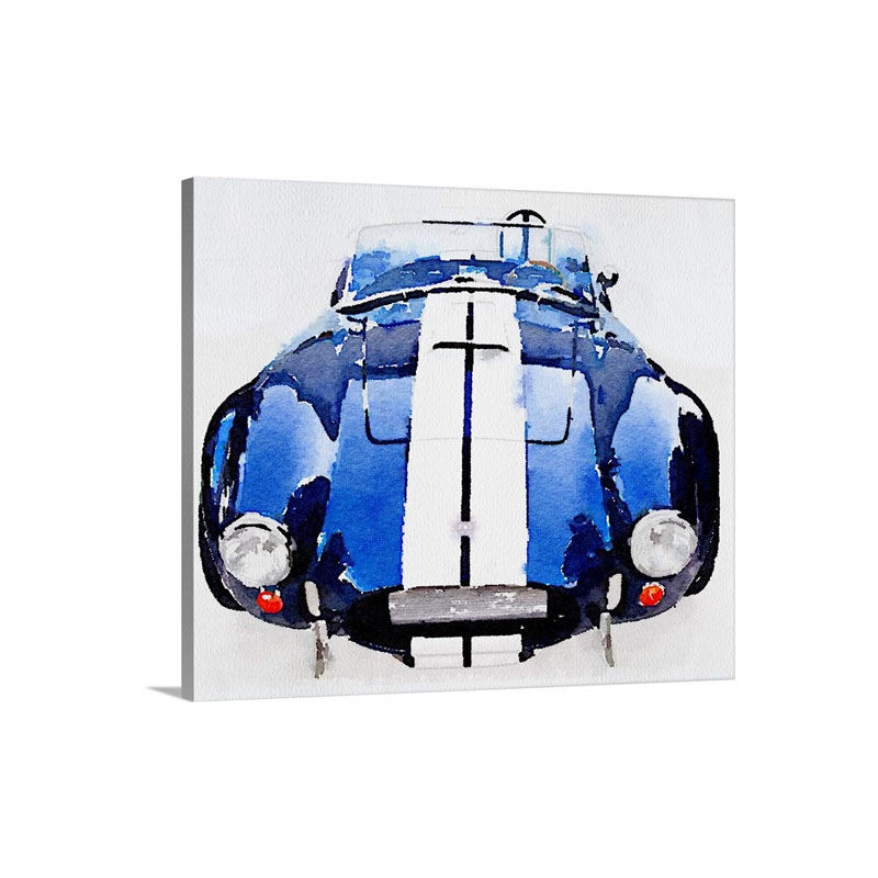 1962 AC Cobra Shelby Watercolor Wall Art - Canvas - Gallery Wrap