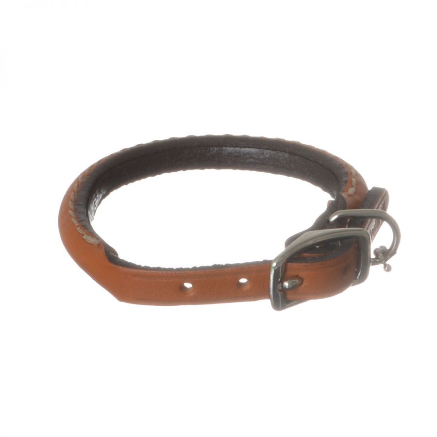 Circle T Leather Round Collar - Tan - 10 Neck