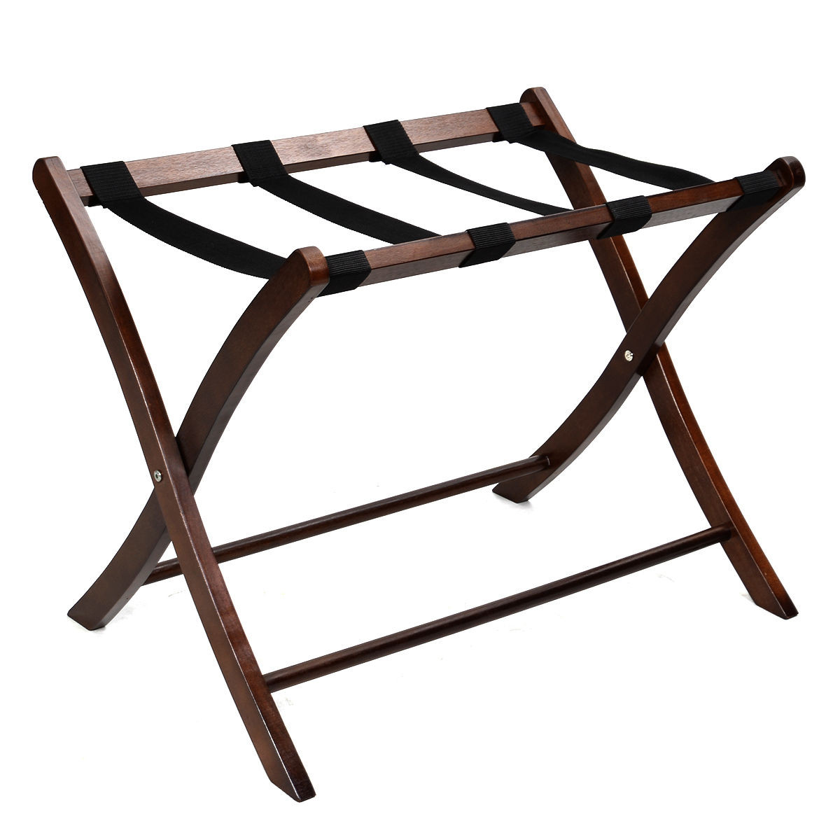 Folding Winsome Wood Luggage Rack Hotel Passenger Suitcase Stand