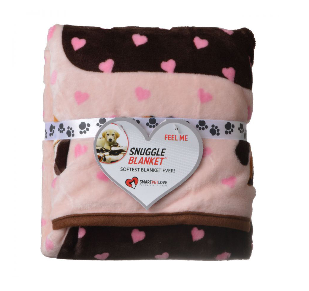 Smart Pet Love Snuggle Blanket - Pink Heart - 1 Pack - 48 L x 30 W
