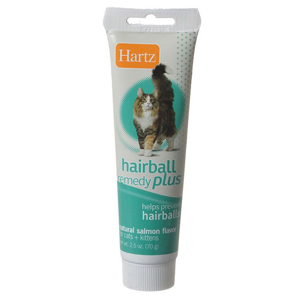 Hartz Hairball Remedy Plus Cat & Kitten Paste - Natural Salmon Flavor - 2.5 oz - 4 Pieces