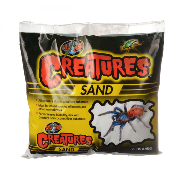 Zoo Med Creatures Sand - White - 2 lbs - 0.9 kg - 4 Pieces