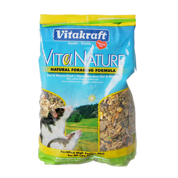 Vitakraft VitaNature Natural Foraging Formula Rat and Mouse Food - 2 lbs - 2 Pieces
