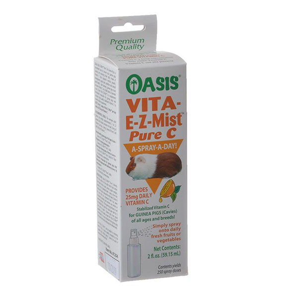 Oasis Vita E-Z-Mist Pure C Spray for Guinea Pigs - 2 oz - 250 Sprays