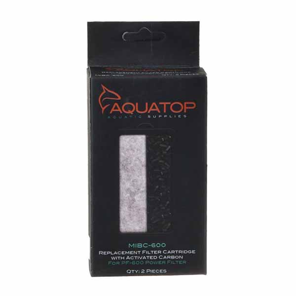 Aqua top Carbon Insert Replacement Filter - 2 Pack Insert for PF-600 Power Filter - 4 Pieces