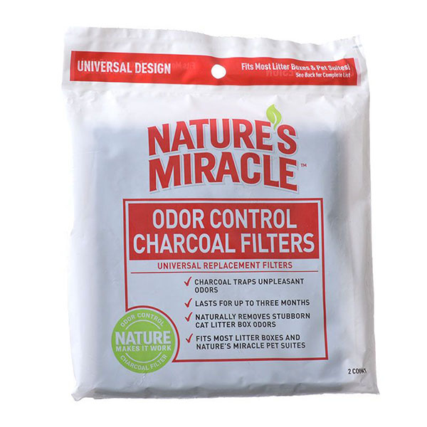 Nature's Miracle Odor Control Litter Box Filter - 2 Pack - 4 Pieces