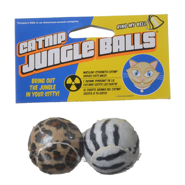 Pet-sport USA Catnip Jungle Balls - 2 Pack - 5 Pieces
