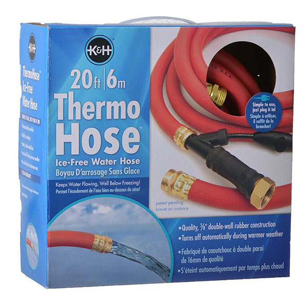 K&H Pet Products Rubber Thermo Hose - Ice Free Water Hose - 20 in. Long