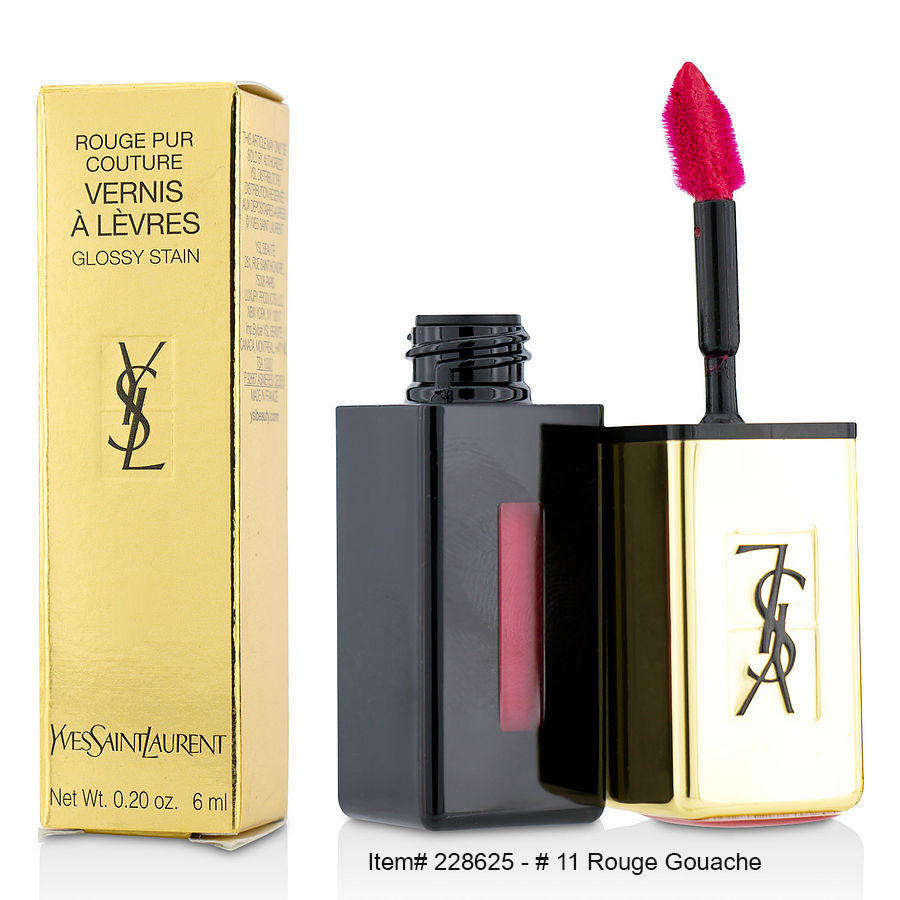 Yves Saint Laurent - Rouge Pur Couture Vernis A Levres Glossy Stain  11 Rouge Gouache 6ml/0.2oz