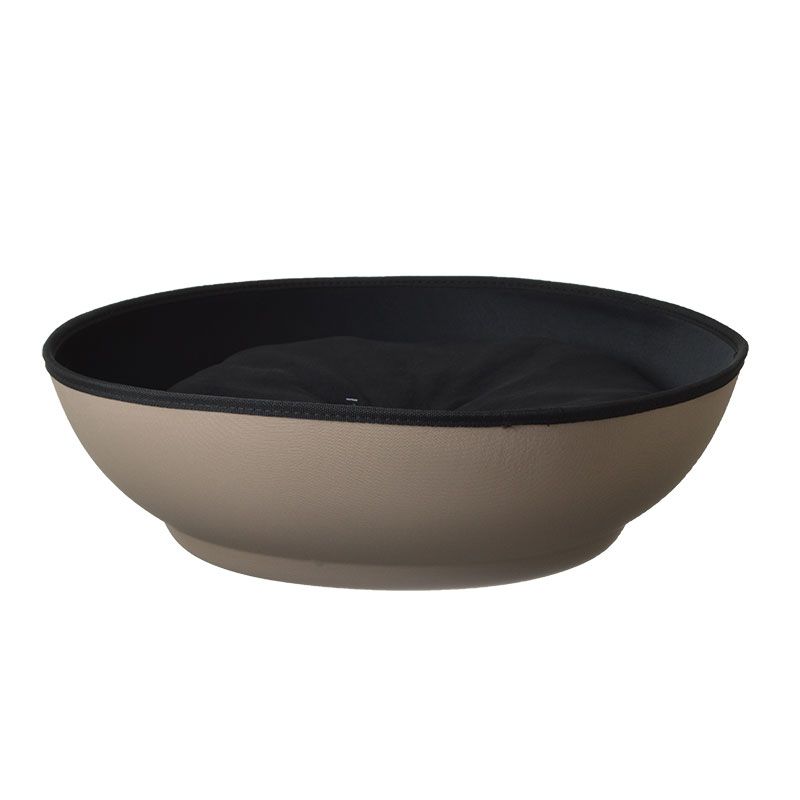 K and H Mod Dream Half-Pod Pet Bed - Tan - 22 Diameter
