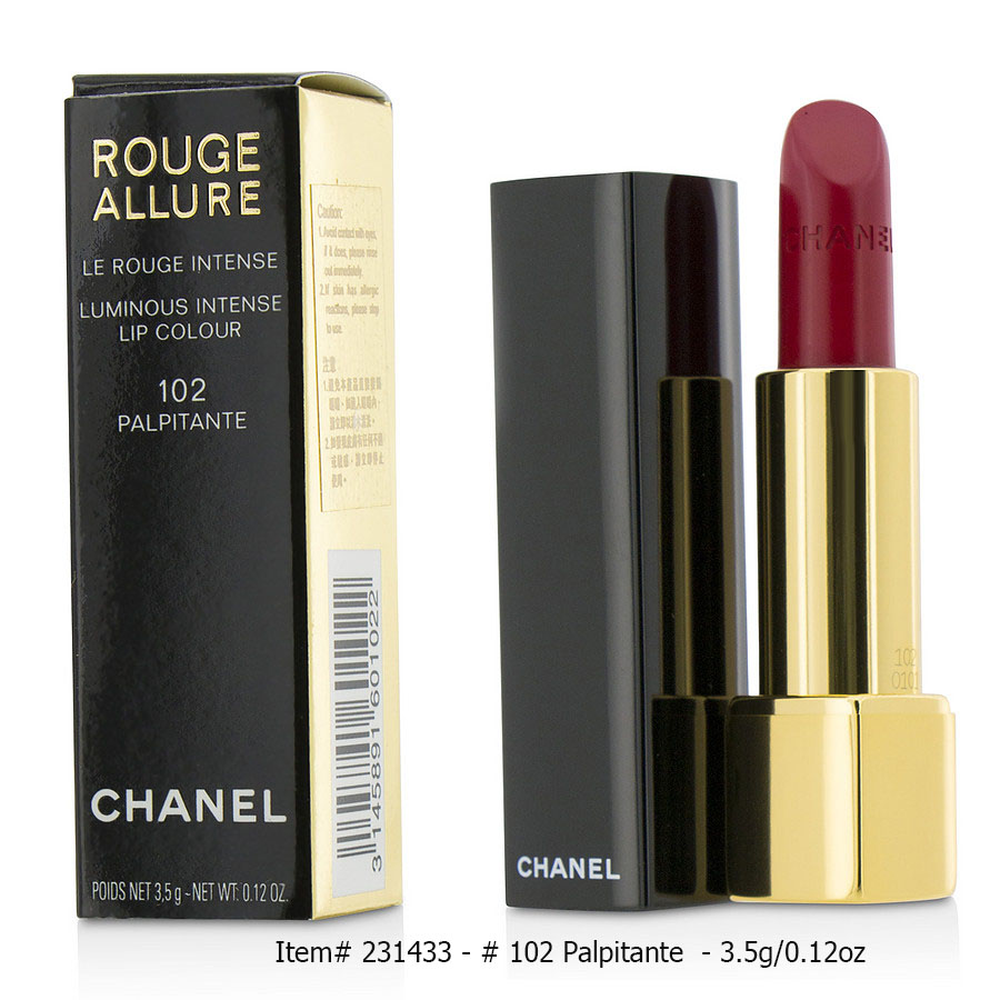 Chanel - Rouge Allure Luminous Intense Lip Colour  102 Palpitante 3.5g 0.12oz