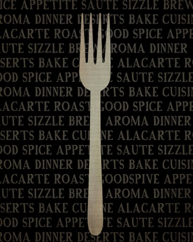 Kitchen Words With Fork