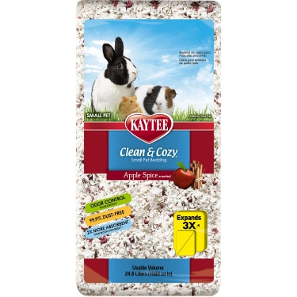 Kaytee Clean and Cozy Apple Spice Small Pet Bedding - 24.6 Liters - 1500 Cu. In.