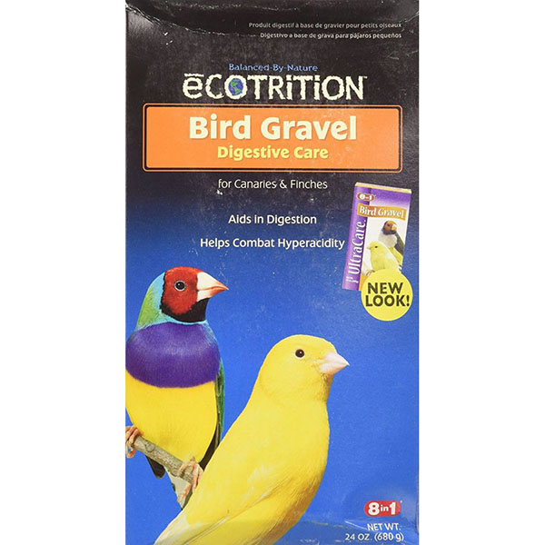 Ecotrition Bird Gravel Platinum for Canaries and Finches - 24 oz - 5 Pieces